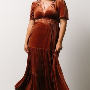 Baltic Born Artemis Dress in Rust
